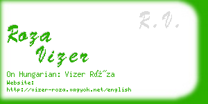 roza vizer business card